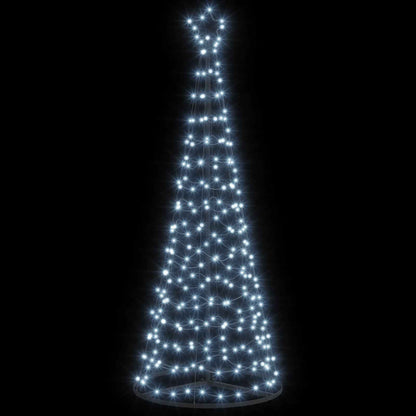 vidaXL LED Spiral Christmas Tree with Base EKENAS 180 cm 220 LEDs