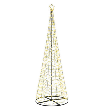 vidaXL LED Spiral Christmas Tree with Base EKENAS 300 cm 475 LEDs