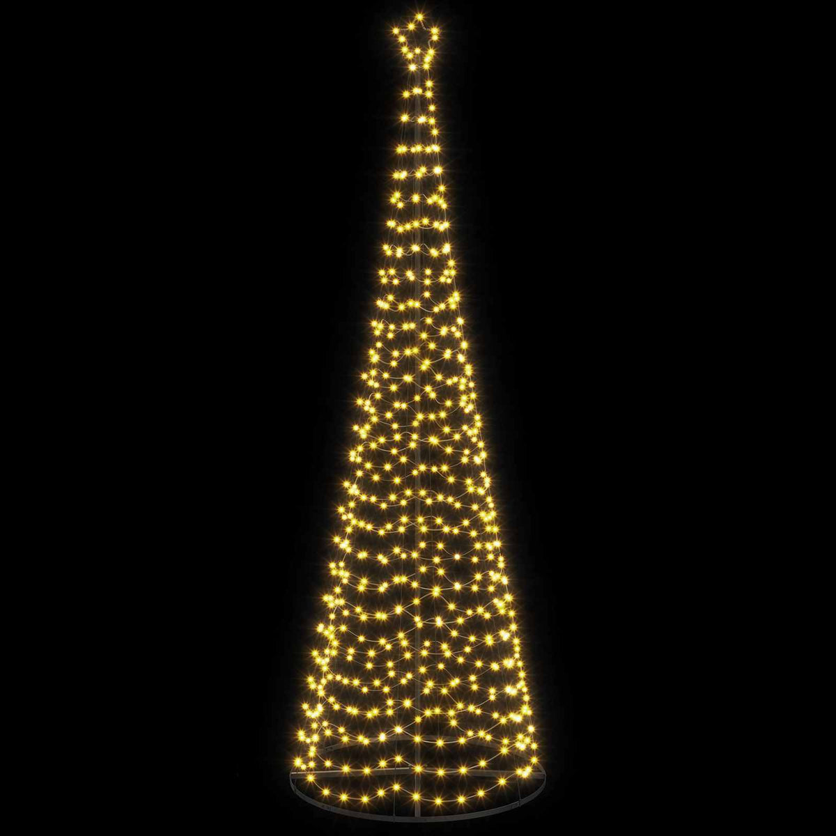 vidaXL LED Spiral Christmas Tree with Base EKENAS 300 cm 475 LEDs