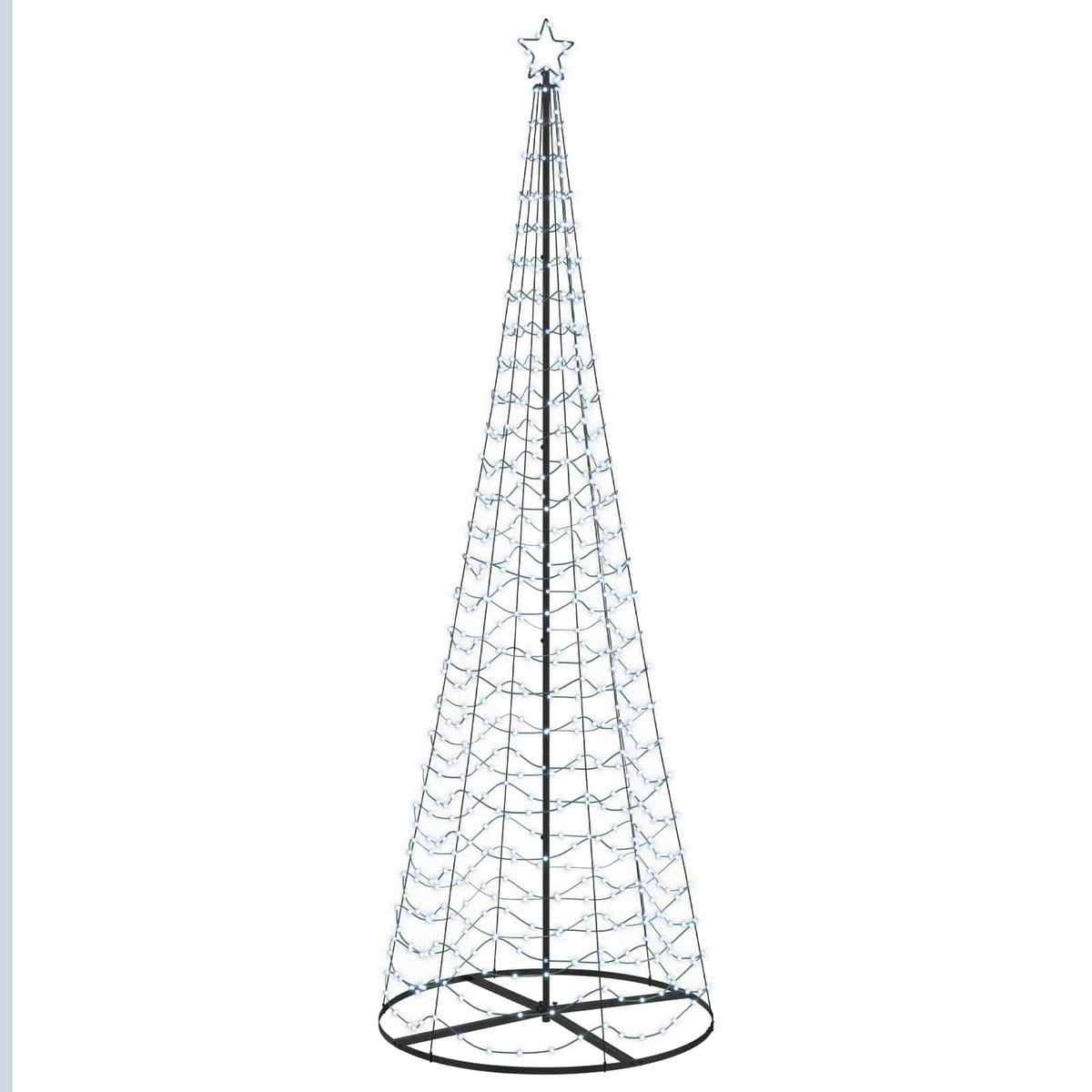 vidaXL LED Spiral Christmas Tree with Base EKENAS 300 cm 475 LEDs