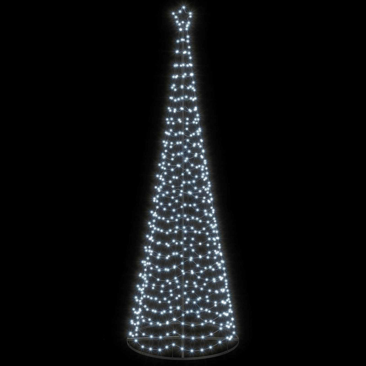 vidaXL LED Spiral Christmas Tree with Base EKENAS 300 cm 475 LEDs