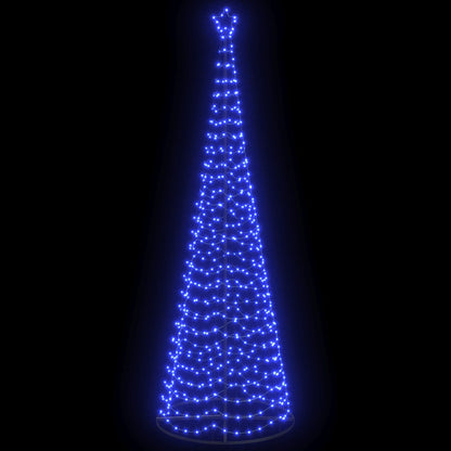 vidaXL LED Spiral Christmas Tree with Base EKENAS 300 cm 475 LEDs Blue