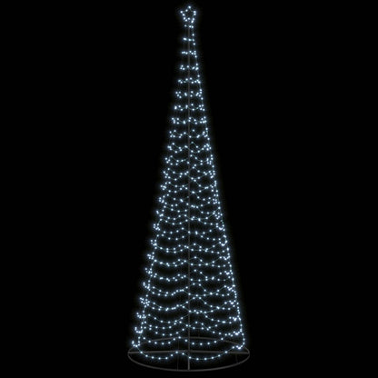 vidaXL LED Spiral Christmas Tree with Base EKENAS 400 cm 588 LEDs
