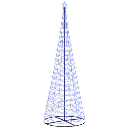 vidaXL LED Spiral Christmas Tree with Base EKENAS 400 cm 588 LEDs Blue