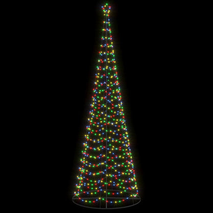 vidaXL LED Spiral Christmas Tree with Base EKENAS 400 cm 588 LEDs