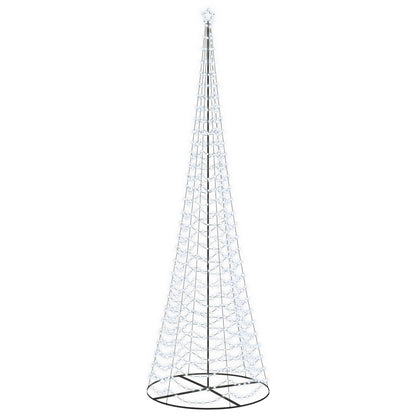 vidaXL LED Spiral Christmas Tree with Base EKENAS 500 cm 868 LEDs