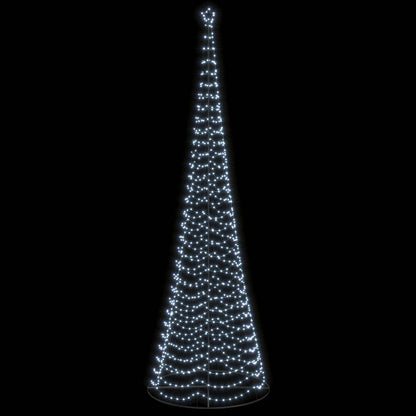 vidaXL LED Spiral Christmas Tree with Base EKENAS 500 cm 868 LEDs