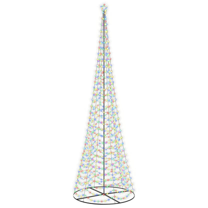 vidaXL LED Spiral Christmas Tree with Base EKENAS 500 cm 868 LEDs
