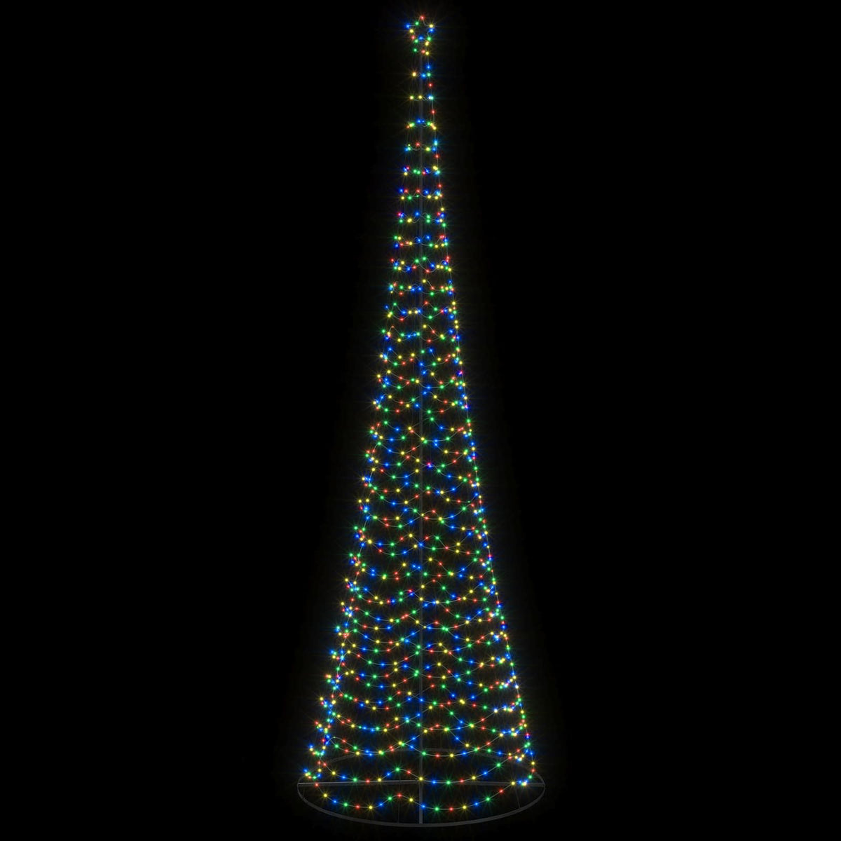 vidaXL LED Spiral Christmas Tree with Base EKENAS 500 cm 868 LEDs