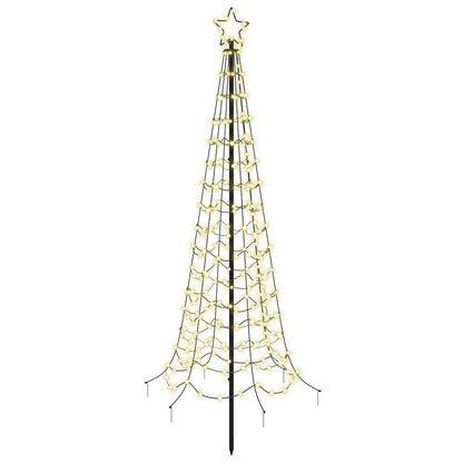 vidaXL LED Spiral Christmas Tree with Spike EKENAS 180 cm 220 LEDs