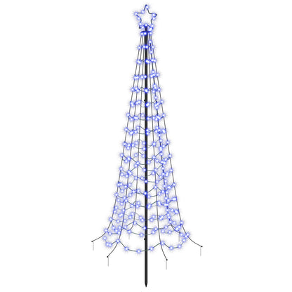 vidaXL LED Spiral Christmas Tree with Spike EKENAS 180 cm 220 LEDs