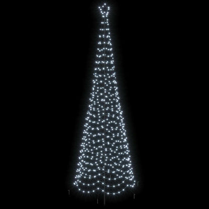 vidaXL LED Spiral Christmas Tree with Spike EKENAS 300 cm 475 LEDs