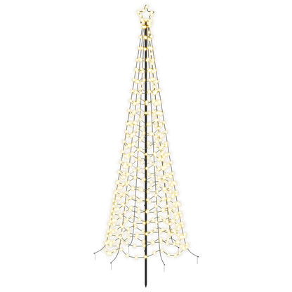 vidaXL LED Spiral Christmas Tree with Spike EKENAS 400 cm 588 LEDs