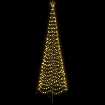 vidaXL LED Spiral Christmas Tree with Spike EKENAS 400 cm 588 LEDs