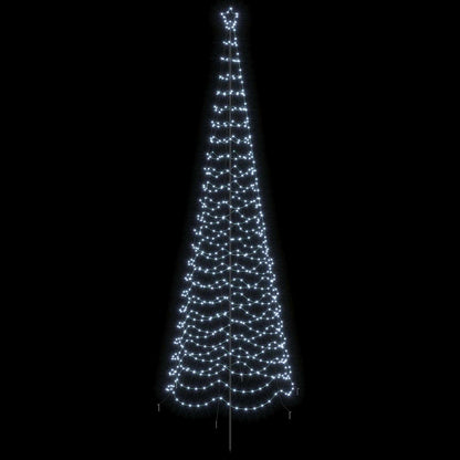 vidaXL LED Spiral Christmas Tree with Spike EKENAS 400 cm 588 LEDs