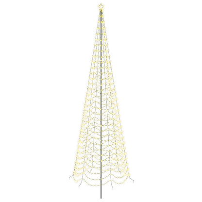 vidaXL LED Spiral Christmas Tree with Spike EKENAS 500 cm 868 LEDs