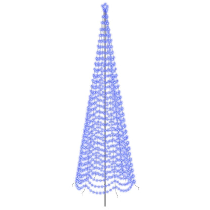 vidaXL LED Spiral Christmas Tree with Spike EKENAS 500 cm 868 LEDs