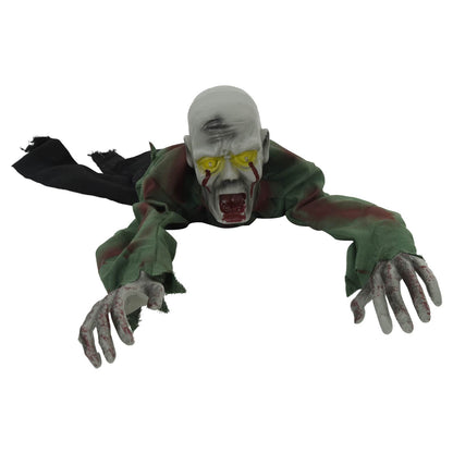 vidaXL Halloween Crawling Zombie SPOOKA Green 110 x 50 x 21 cm