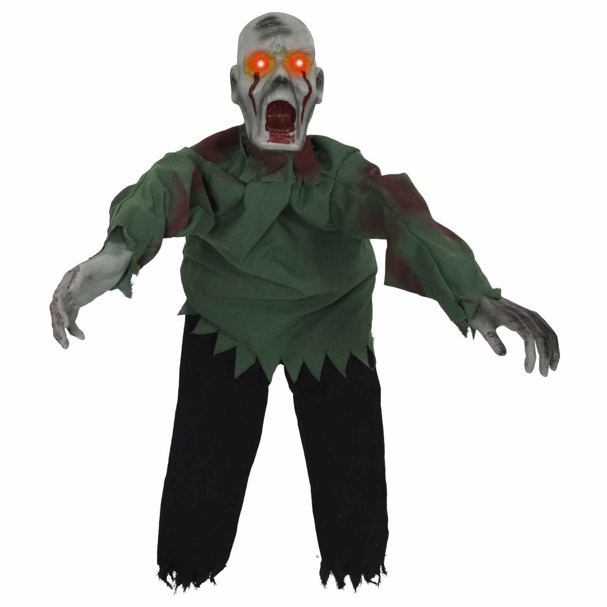 vidaXL Halloween Crawling Zombie SPOOKA Green 110 x 50 x 21 cm
