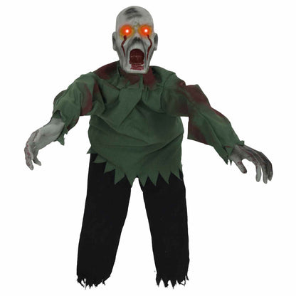 vidaXL Halloween Crawling Zombie SPOOKA Green 110 x 50 x 21 cm