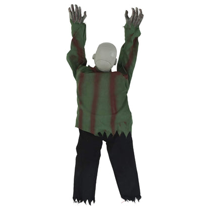 vidaXL Halloween Crawling Zombie SPOOKA Green 110 x 50 x 21 cm