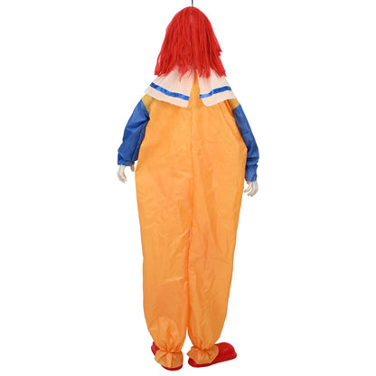 vidaXL Halloween Scary Clown SPOOKA Yellow and Blue 126.5 x 180 cm