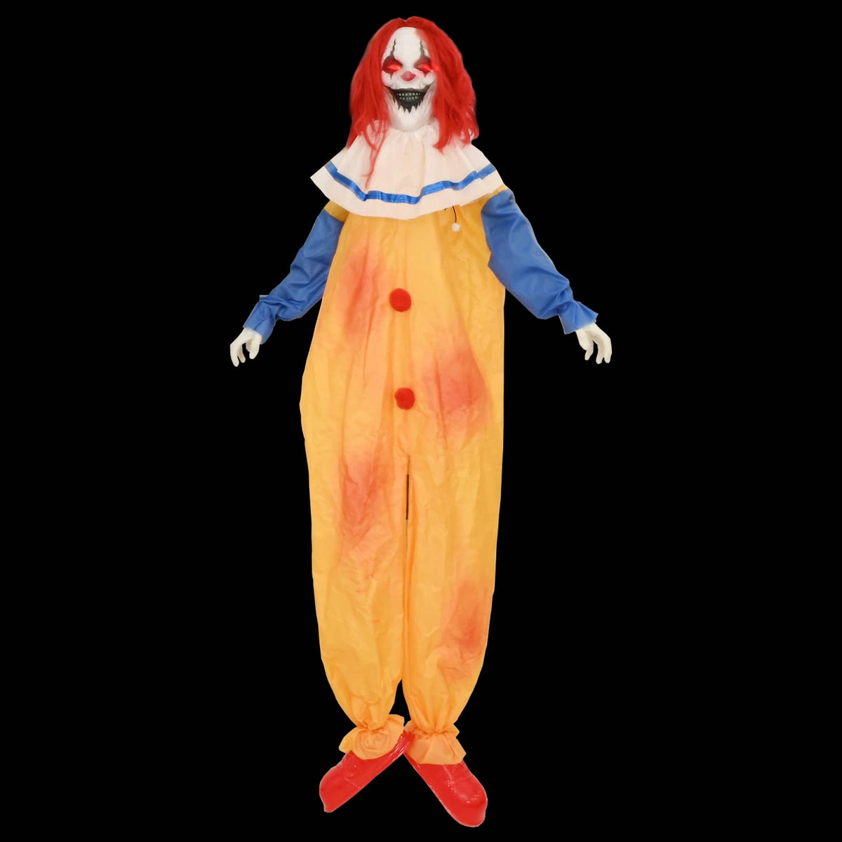 vidaXL Halloween Scary Clown SPOOKA Yellow and Blue 126.5 x 180 cm
