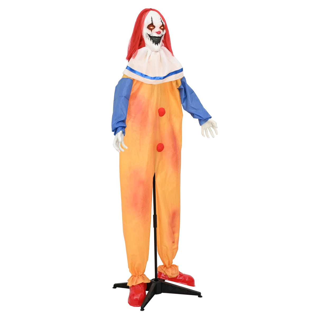 vidaXL Halloween Scary Clown SPOOKA Yellow and Blue 126.5 x 180 cm