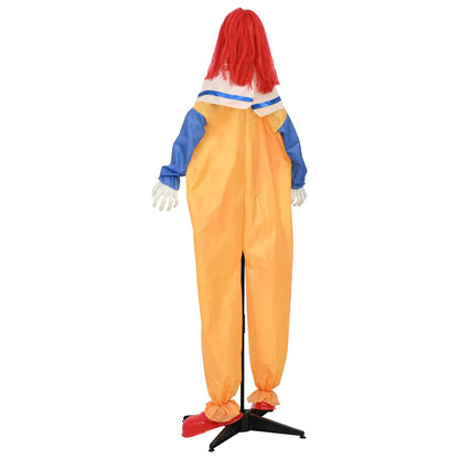 vidaXL Halloween Scary Clown SPOOKA Yellow and Blue 126.5 x 180 cm