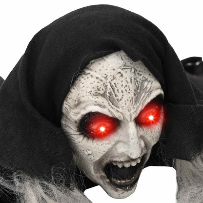 vidaXL Halloween Crawling Zombie SPOOKA Black 41 x 130 x 24 cm