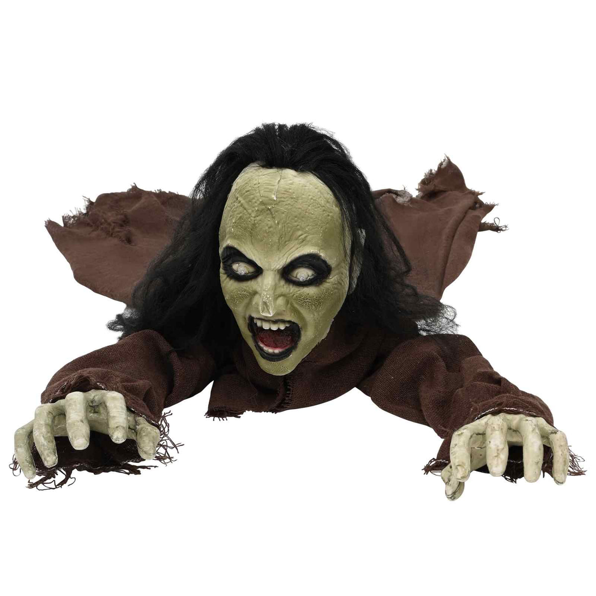 vidaXL Halloween Decoration Zombie SPOOKA Brown 51 x 130 x 24 cm