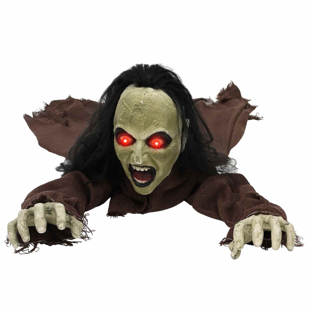 vidaXL Halloween Crawling Zombie SPOOKA Brown 51 x 130 x 24 cm