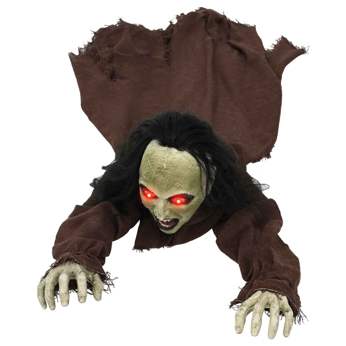 vidaXL Halloween Crawling Zombie SPOOKA Brown 51 x 130 x 24 cm