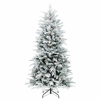 vidaXL Artificial Hinged Christmas Tree 150 cm PE & PVC