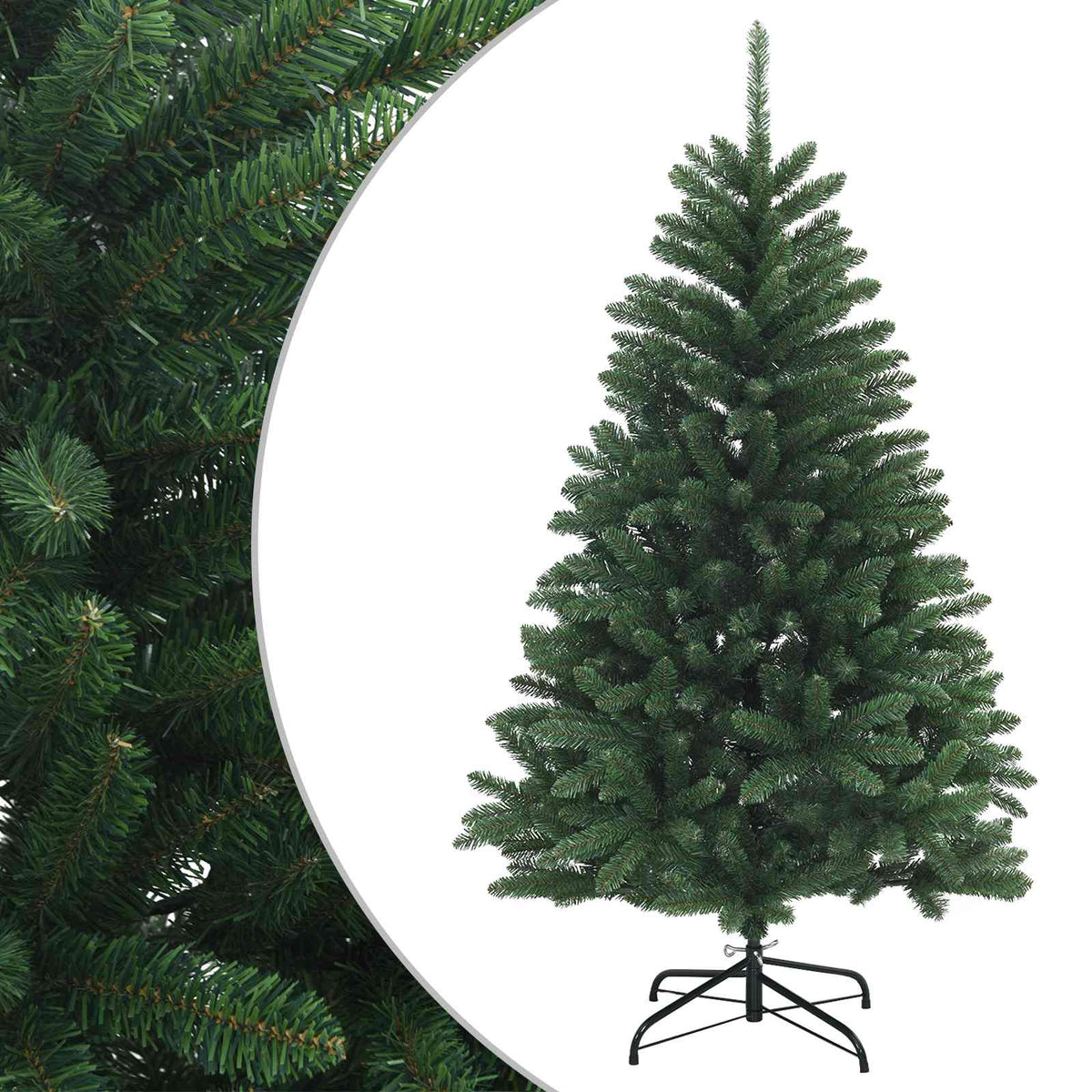 vidaXL Artificial Hinged Christmas Tree 150 cm PVC Medium Green