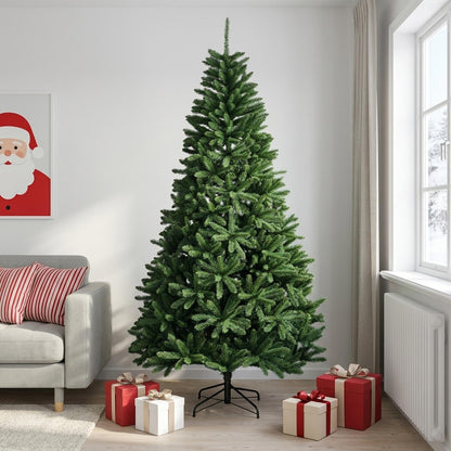 vidaXL Artificial Hinged Christmas Tree 210 cm PVC Medium Green