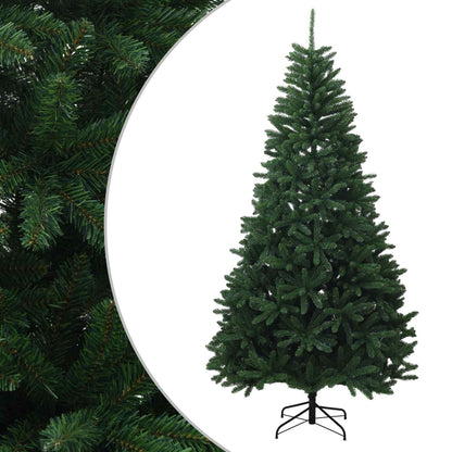 vidaXL Artificial Hinged Christmas Tree 210 cm PVC Medium Green