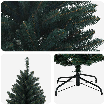 vidaXL Artificial Hinged Christmas Tree 120 cm PVC Dark Green