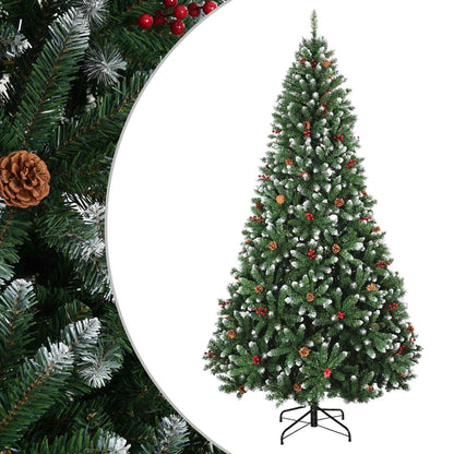 vidaXL Artificial Hinged Christmas Tree 270 cm PVC