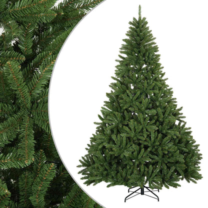 vidaXL Artificial Hinged Christmas Tree 210 cm PVC Light Green