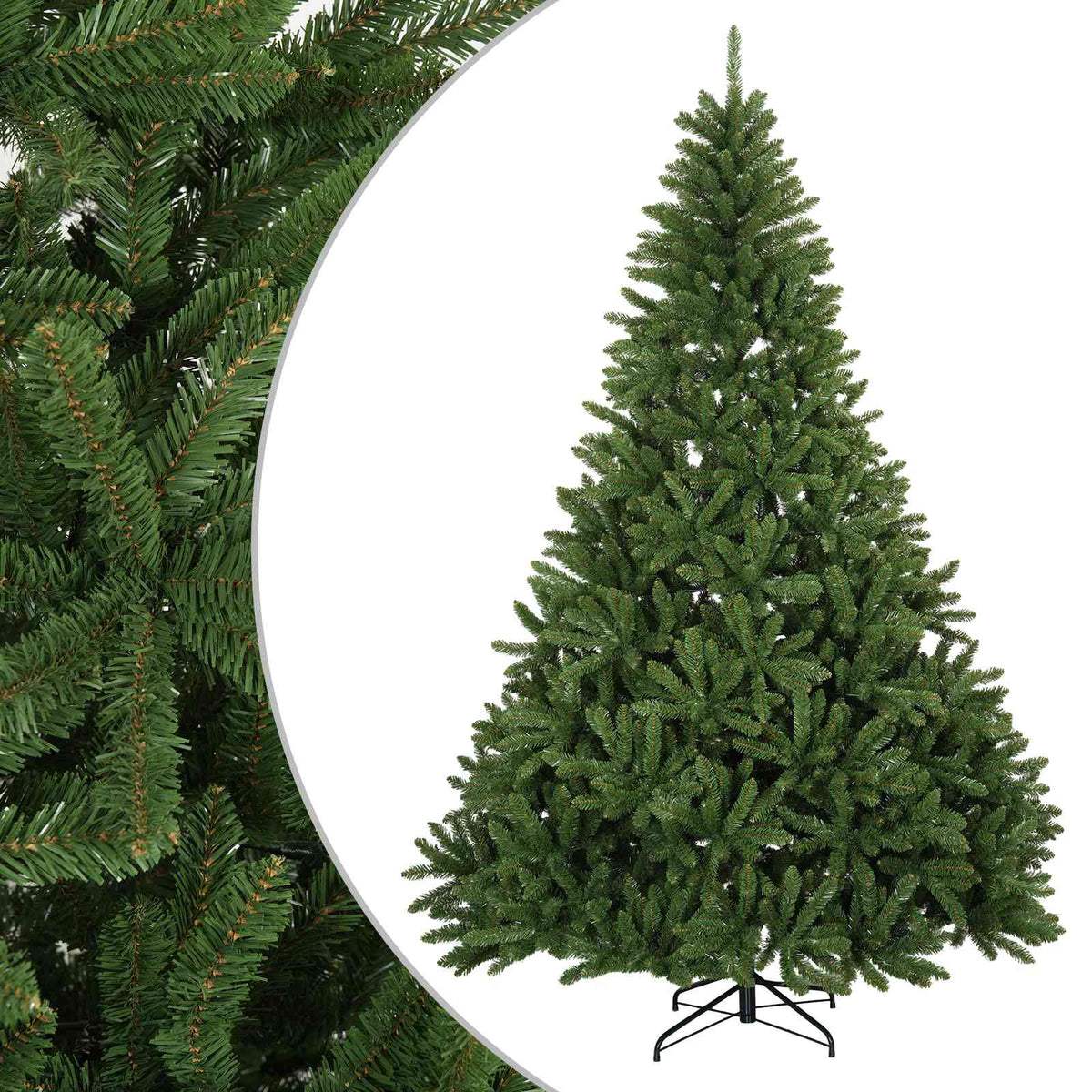 vidaXL Artificial Hinged Christmas Tree 300 cm PVC Light Green