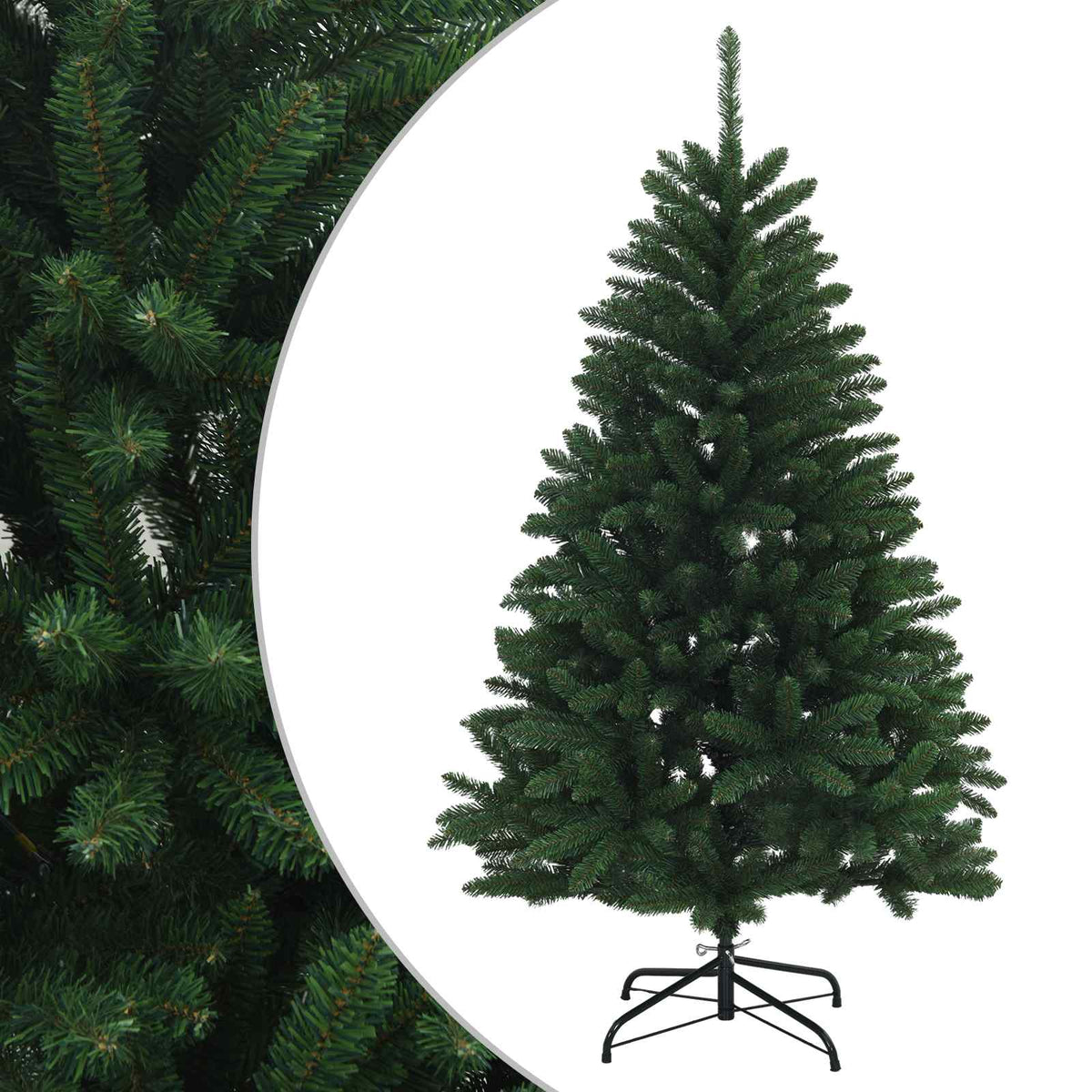 vidaXL Artificial Hinged Christmas Tree 150 cm PVC Medium Green