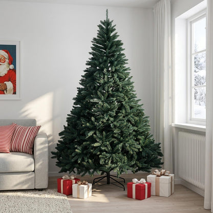 vidaXL Artificial Hinged Christmas Tree 240 cm PVC Dark Green