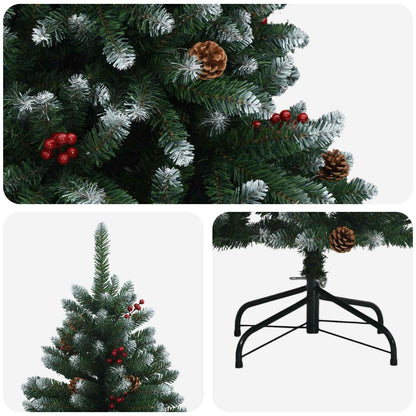 vidaXL Artificial Hinged Christmas Tree 240 cm PVC