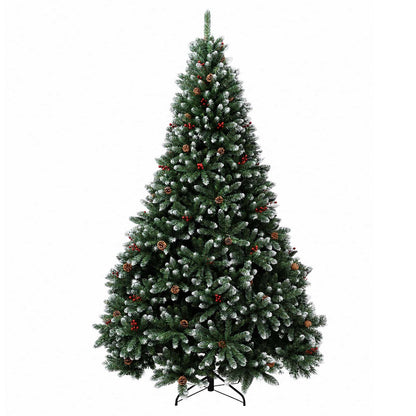 vidaXL Artificial Hinged Christmas Tree 270 cm PVC