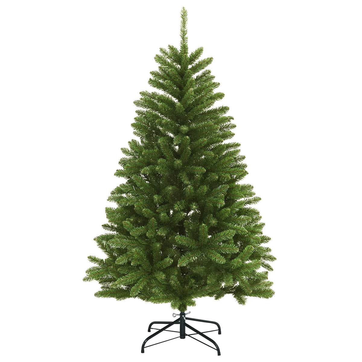 vidaXL Artificial Hinged Christmas Tree 150 cm 150 LEDs Warm White PVC