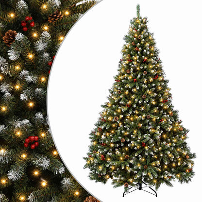 vidaXL Artificial Hinged Christmas Tree 300 cm 1000 LEDs Warm White