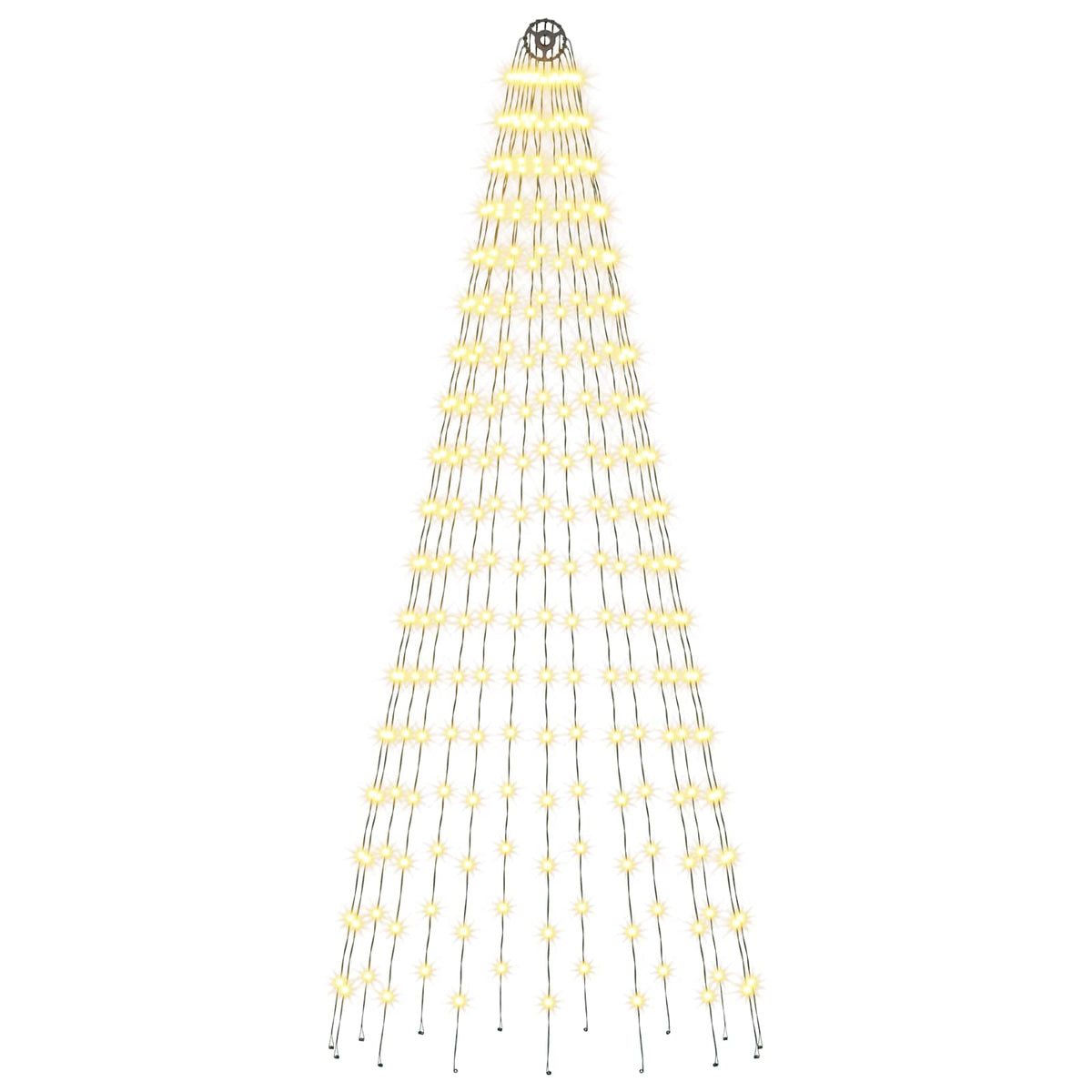 vidaXL Christmas Tree Light with Spikes 270 LEDs Warm White and