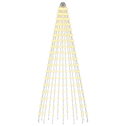 vidaXL Christmas Tree Light with Spikes 270 LEDs Warm White and