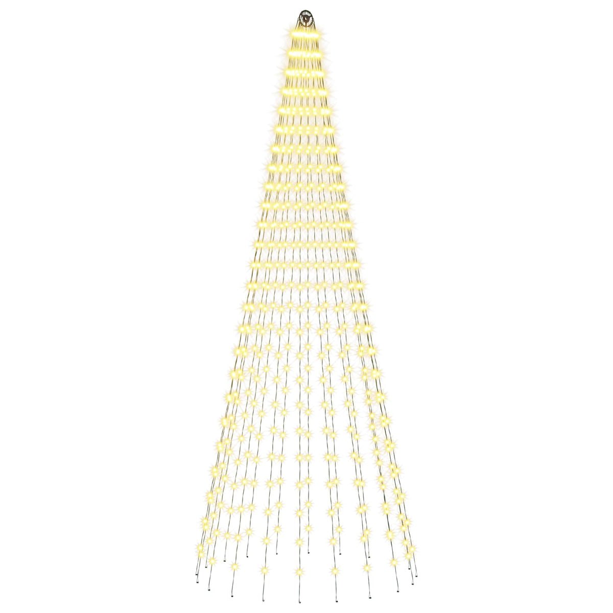 vidaXL Christmas Tree Light with Spikes 500 LEDs Warm White and